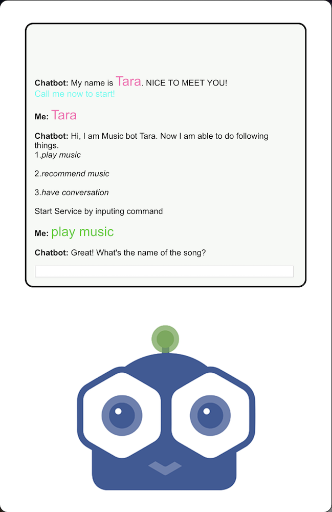 Music Chat Bot Screenshot